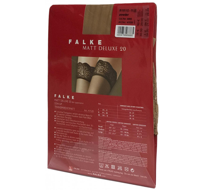 Чулки FALKE MATT DELUXE 20 41520